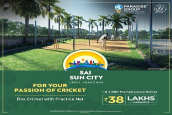 Box cricket with practice net at Paradise Sai Suncity, Navi Mumbai