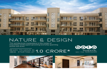 Ready to move in 3 BHK price starting Rs 1 Cr at BPTP Pedestal Floors, Gurgaon