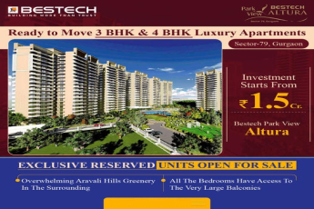 Ready to move 3 & 4 BHK luxury apartments Rs 1.5 Cr at Bestech Altura in Sector 79 Gurgaon