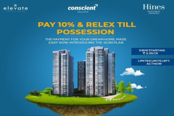 Pay 10% and relex till possession at Conscient Hines Elevate in Sector 59, Gurgaon