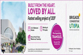 Pre launching Tranquil tower at Brigade Cornerstone Utopia, Bangalore