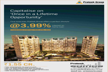 Capitalise on once in a lifetime opportunity at Prateek Edifice in Noida