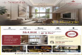 Luxury Living in Sector 70! || Explore Ambrosia Residences Now! || Limited Units at 4.11 Cr!
