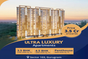 Experience the Zenith of Opulence: Ultra Luxury Apartments in Sector 103, Gurugram, Starting at ?3.5 Cr
