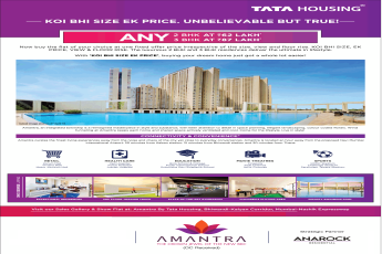 2 and 3 BHK residences at  Tata Amantra in Mumbai