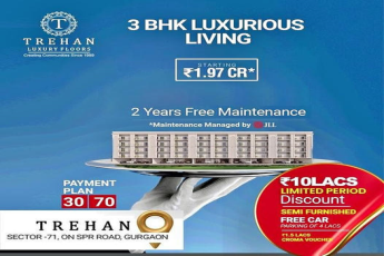 Trehan Luxury Floors: Elevate Your Lifestyle with 3 BHK Homes in Sector-71, Gurgaon
