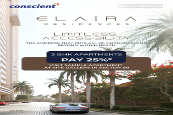 Pay Only 25% for 3 BHK at Elaira Residences || Explore Limitless Accessibility at Elaira Residences || Visit Our Sample Apartment in Sector 80