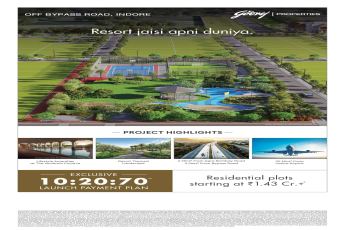 Own a Piece of Paradise, Godrej Properties, The Veranda Enclave, Indore, Starting at ₹1.43 Cr