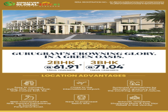 Presenting 2 and 3 BHK Ac premium floor at Signature Global City 81, Gurgaon