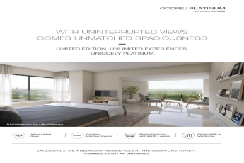 Live in Godrej Platinum with uninterrupted views & unmatched spaciousness in Mumbai