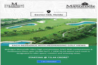 Each residence with mesmerising golf views at Mahagun Manorialle, Noida