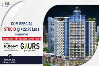 Commercial studio apartment Rs 22.75 Lac at Gaur Runway Suites, Greater Noida