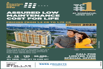Book 3 BHK home price starting Rs 1.2 Cr at RNP Stellar 1, Hyderabad