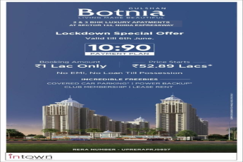 Lockdown special offer valid till 6th June at Gulshan Botnia in Sector 144, Noida