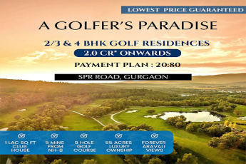 Embrace the Fairway Lifestyle: Luxurious Golf Residences on SPR Road, Gurgaon