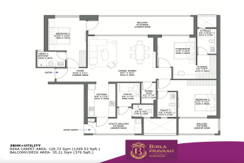 Discover Luxury Living at Birla Pravaah, Gurgaon - 3BHK+Utility