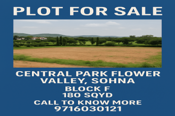Secure Your Plot in Central Park Flower Valley Now! || Plot Available in Sohna's Central Park || Invest in Block F, Central Park Flower Valley