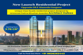 Architect Hafeez's Visionary Masterpiece: The New Residential Project Opposite DLF Alameda Gurgaon Starting at 3.76 CR