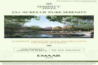 Celebrate Navratri with Emaar Gifts! || Own 3 BHK at Serenity Hills || Book Now and Avail Navratri Offers