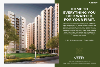 Ratnaakar Verte few units left in Ahmedabad