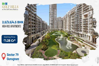 Book 2.5 & 3.5 BHK homes with world Class amenities at M3M Golf Hills, Gurgaon