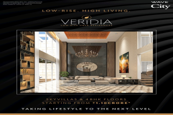 Skyvillas & 4 BHK floors starting Rs 1.10 Cr at Wave City Veridia, Ghaziabad