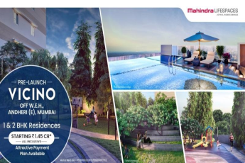 Book 1 & 2 BHK residences Rs 1.45 cr at Mahindra Vicino in Mumbai