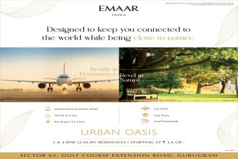 Discover Serene Living at Emaar's Urban Oasis: The Pinnacle of Luxury in Sector 62, Gurugram