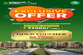 Get Rs 75000 worth Gold Voucher for booking at Signature Global Park 4&5, South Gurgaon