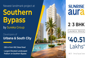 Book 2 and 3 BHK home launch price Rs 40.51 Lac at Sunrise Aura, Kolkata