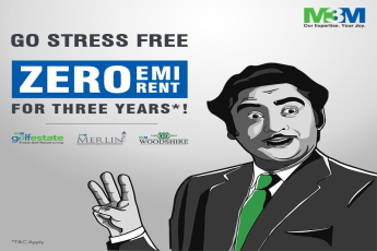 Go Stress Free with Zero EMI & Rent for 3 years at M3M Homes in Gurgaon