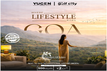 Discover Premium Living at Yugen Garden of Eden, Next to Goa International Airport, Plot Size 500 sq. yds, Starting at ₹2 Cr