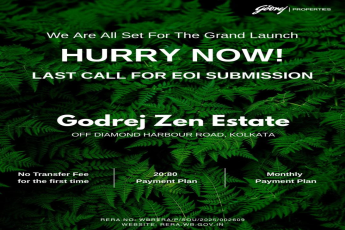 Hurry Now for Godrej Zen Estate, Off Diamond Harbour Road, Kolkata