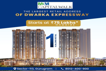 Best investment opportunity at M3M Capital Walk in Dwarka Expressway, Gurgaon
