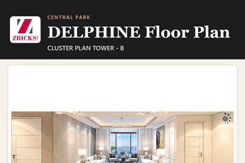 Central Park DELPHINE Floor Plan: Tower B Cluster Plan