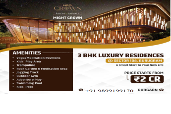 MRG Crown: Embrace Regal Living in 3 BHK Luxury Residences at Sector 106, Gurugram