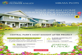 Your dream home immersed in a paradise full of flowers At Central Park Flower Valley in Gurgaon
