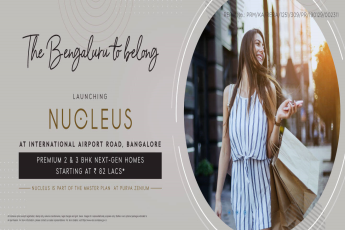 Premium 2 and 3 BHK next gen homes starting Rs  82 Lac at Purva Nucleus, Bangalore