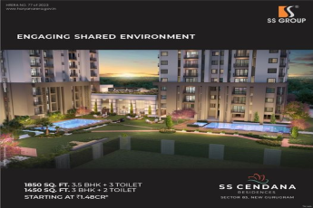 SS Cendana Residences: A Symphony of Luxury in Sector 83, New Gurugram