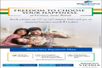 Freedom to choose your happiness at Shapoorji Pallonji Vicinia in Powai, Mumbai