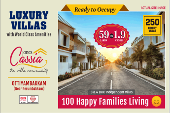 Presenting 3 & 4 BHK independent villas Rs 59 Lakh at Jones Cassia in Chennai