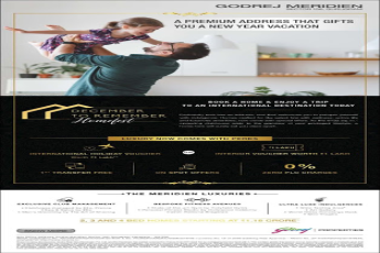 A premium address that gifts you a new year vacation at Godrej Meridien in Sector 106, Gurgaon