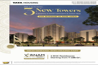 Tata Housing's Pranam Phase 1, Pre-Launching 3 New Towers in North Bengaluru, Starting from ₹1.66 Cr