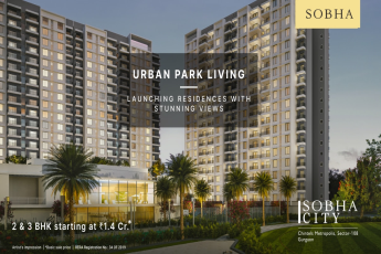 Sobha City homes with 2 & 3 bedroom residences starting Rs 1.42 Cr in Sector 108, Gurgaon