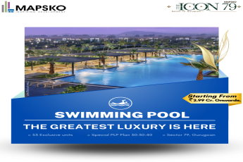 Swimming pool at Mapsko The Icon in Sector 79, Gurgaon