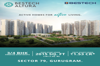 Book 2/3 BHK home starting Rs 1.5 Cr at Bestech Altura in Sector 79, Gurgaon