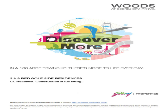 Woods at Godrej City, with 2 & 3 bed golf side residences in Mumbai
