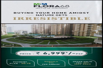 Exclusive 30:70 payment plan at M3M Flora 68 in Gurgaon