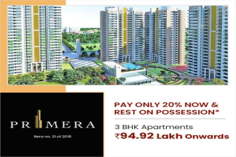 Pay only 20% now & rest on possession at Ramprastha Primera, Gurgaon