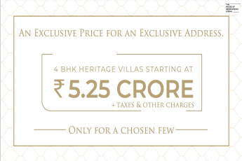 Exclusive 4 BHK Heritage Villas, ₹5.25 Crore, House of Abhinandan Lodha